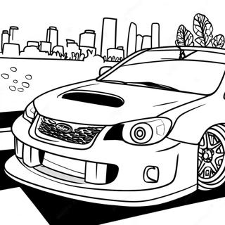 Subaru Wrx Racing Kleurplaat 126987-60589