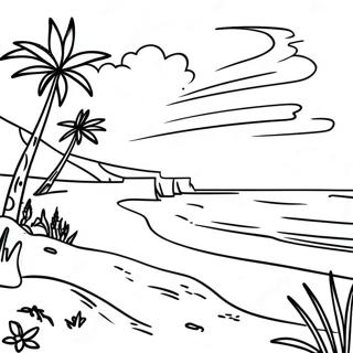 Mooie Costa Ricaanse Stranden Kleurplaat 127066-60654
