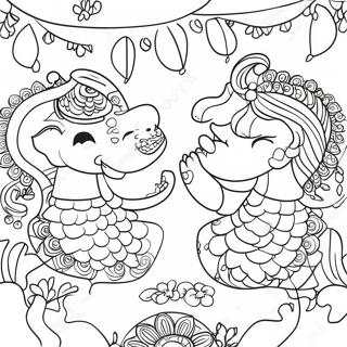 Kleurige Aziatische Festivals Kleurplaat 127167-60732