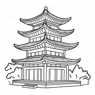 Traditionele Aziatische Architectuur Kleurplaat 127169-60738