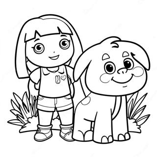 Dora En Boots Kleurplaat 127245-60793