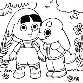 Dora En Boots Kleurplaat 127245-60796