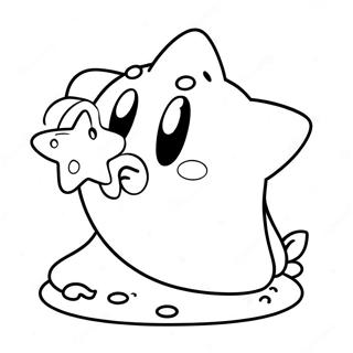 Kirby Die Een Ster Eet Kleurplaat 12727-2802