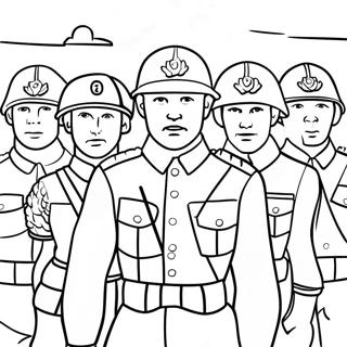 Moedige Troepen Kleurplaat 127401-60918