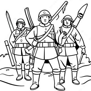 Moedige Troepen Kleurplaat 127401-60919