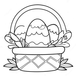 Charmante Paasmand Met Bloemen Kleurplaat 127451 60953