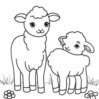 Baby Lam En Moeder Kleurplaat 127530-61018