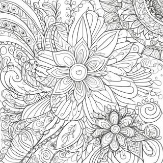 Intricate Bloemmotieven Kleurplaat 127605 61193