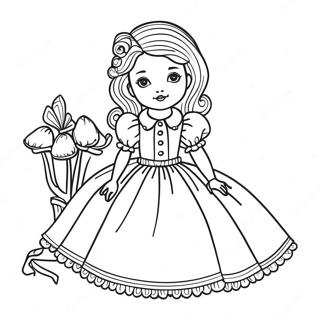 Spookachtige Vintage Pop Kleurplaat 127938-61455