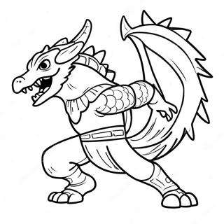 Dappere Monster Hunter In Actie Kleurplaat 128121-61598