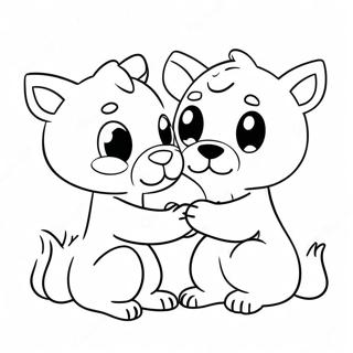 Schattige Dieren Kleurplaat Handen Wassen 128276-61725