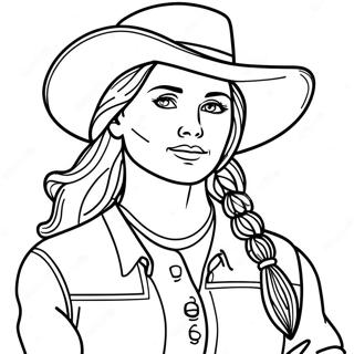 Dappere Pionier Vrouw Kleurplaat 128300 61737