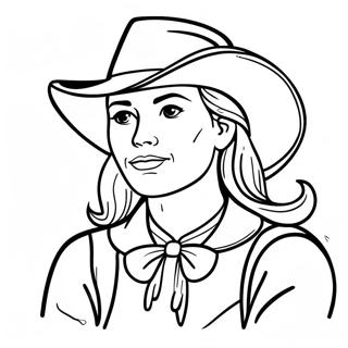 Dappere Pionier Vrouw Kleurplaat 128300 61740