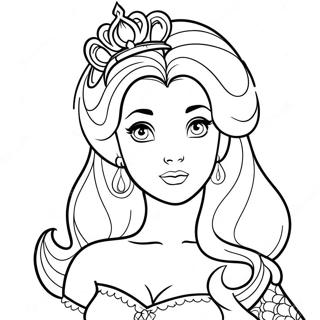 Getatoeëerde Disney Prinses Kleurplaten