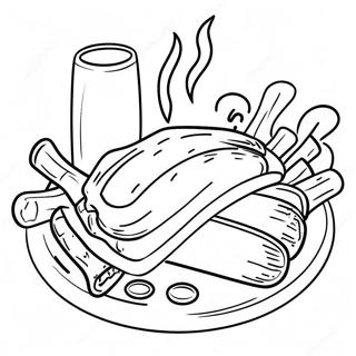 Heerlijke Bbq Ribs Kleurplaat 128480 61878