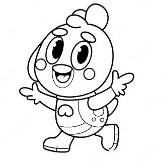 Speelgoed Chica In Een Leuke Houding Kleurplaat 128662-62016