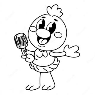 Speelgoed Chica Zingende Kleurplaat 128664-62021