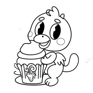 Speelgoed Chica Met Een Cupcake Kleurplaat 128665-62025