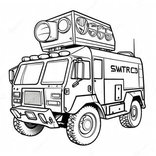 Swat Truck Kleurplaten