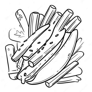 Pittige Gekruide Frietjes Kleurplaat 129125 62382