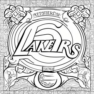 Lakers Logo Kleurplaat 129378-62574