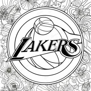 Lakers Logo Kleurplaat 129378-62576