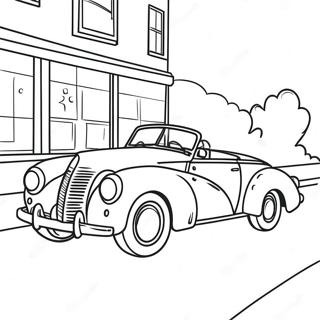 Spiderman In Een Klassieke Auto Kleurplaat 129482 62661