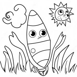 Regenboog Mais Met Grote Ogen Kleurplaat 129790 62904