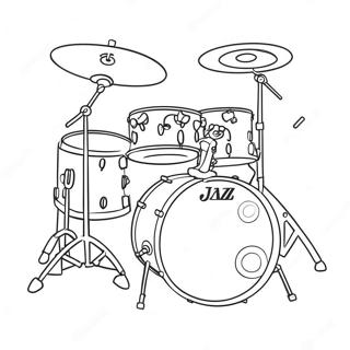 Jazz Drum Kit Kleurplaat 129920-63004
