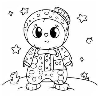 Grappige Sandman In Pyjama Kleurplaat 129969-63037