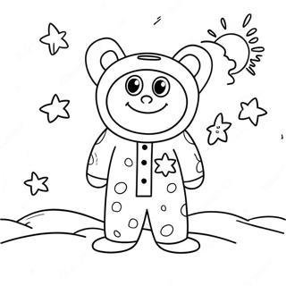 Grappige Sandman In Pyjama Kleurplaat 129969-63040