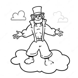 Sandman Omringd Door Wolken Kleurplaat 129970-63043