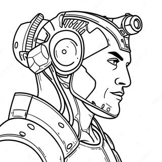 Cyborg Met Laserwapen Kleurplaat 129997-63066