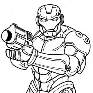 Cyborg Met Laserwapen Kleurplaat 129997-63067