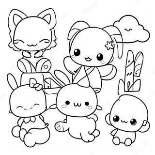 Schattige Gacha Club Personages Kleurplaat 130045 63096