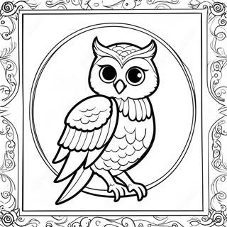 Elegante Ravenclaw Uil Kleurplaat 130074-63125