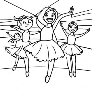 Spannende Dans Moeders Optreden Kleurplaat 130096-63136