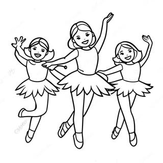 Dynamische Dans Moeders Choreografie Kleurplaat 130099-63146