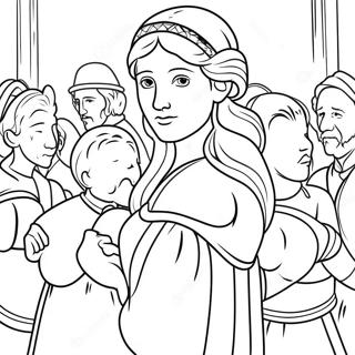 Beroemde Renaissance Schilderijen Kleurplaat 130304 63302