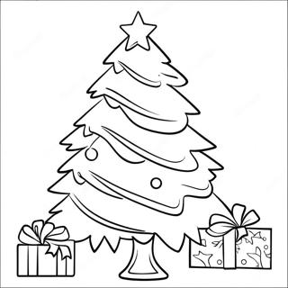 Sprankelende Kerstboom Kleurplaat 13039 2847