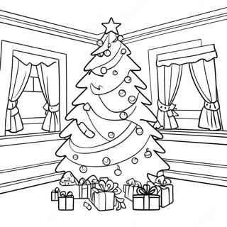 Versierde Kerstboom Kleurplaat 13040 2852