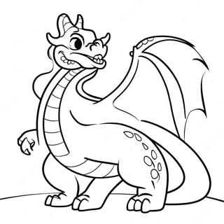 Vuurspuwende Draak In Draakstad Kleurplaat 130455 63416