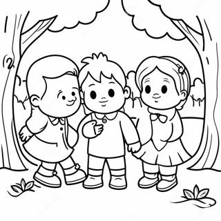 Kleine Mensen In Een Park Kleurplaat 130717-63625