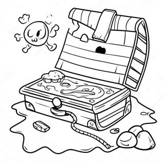 Piraten Schatkaart Kleurplaat 130922-63784