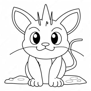 Meowth Pokemon Kleurplaat 131203-63988