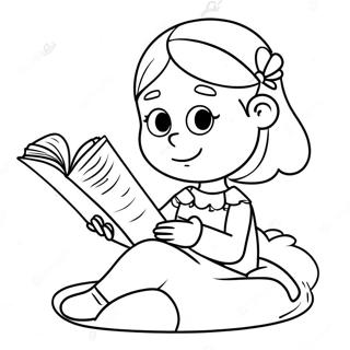 Grote Zus Die Een Verhaal Voorleest Kleurplaat 131308 64080