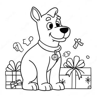 Scooby Doo Kerstmis Kleurplaten