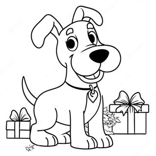 Scooby Doo Kerst Kleurplaat 131511-64226