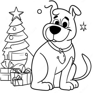 Scooby Doo Kerst Kleurplaat 131511-64227