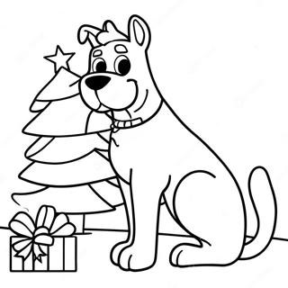 Scooby Doo Kerst Kleurplaat 131511-64228